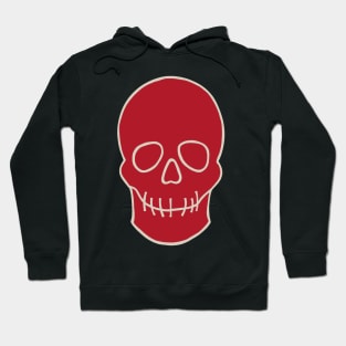 Simply Spooky Collection - Skull - Blood Red and Bone White Hoodie